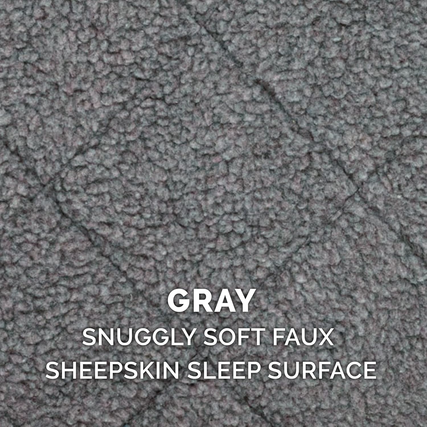 image:imageFurHaven Dog Bed for Extra Small Dogs amp Cats Bolster Crate Pad with Soft Supportive Base for Carriers amp Kennels Machine Washable Extra Small Sherpa Fleece CreamGray