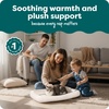 FurHaven Dog Bed for Extra Small Dogs & Cats, Bolster Crate Pad with Soft Supportive Base for Carriers & Kennels, Machine Washable, Extra Small, Sherpa Fleece, Cream(Cream)
