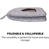 Furhaven Cat Bed Cave for Indoor Cats & Small Dogs, Washable & Foldable w/ Removable Cushion – Polycanvas Print Pet Tent – Gray Terazzo, Small