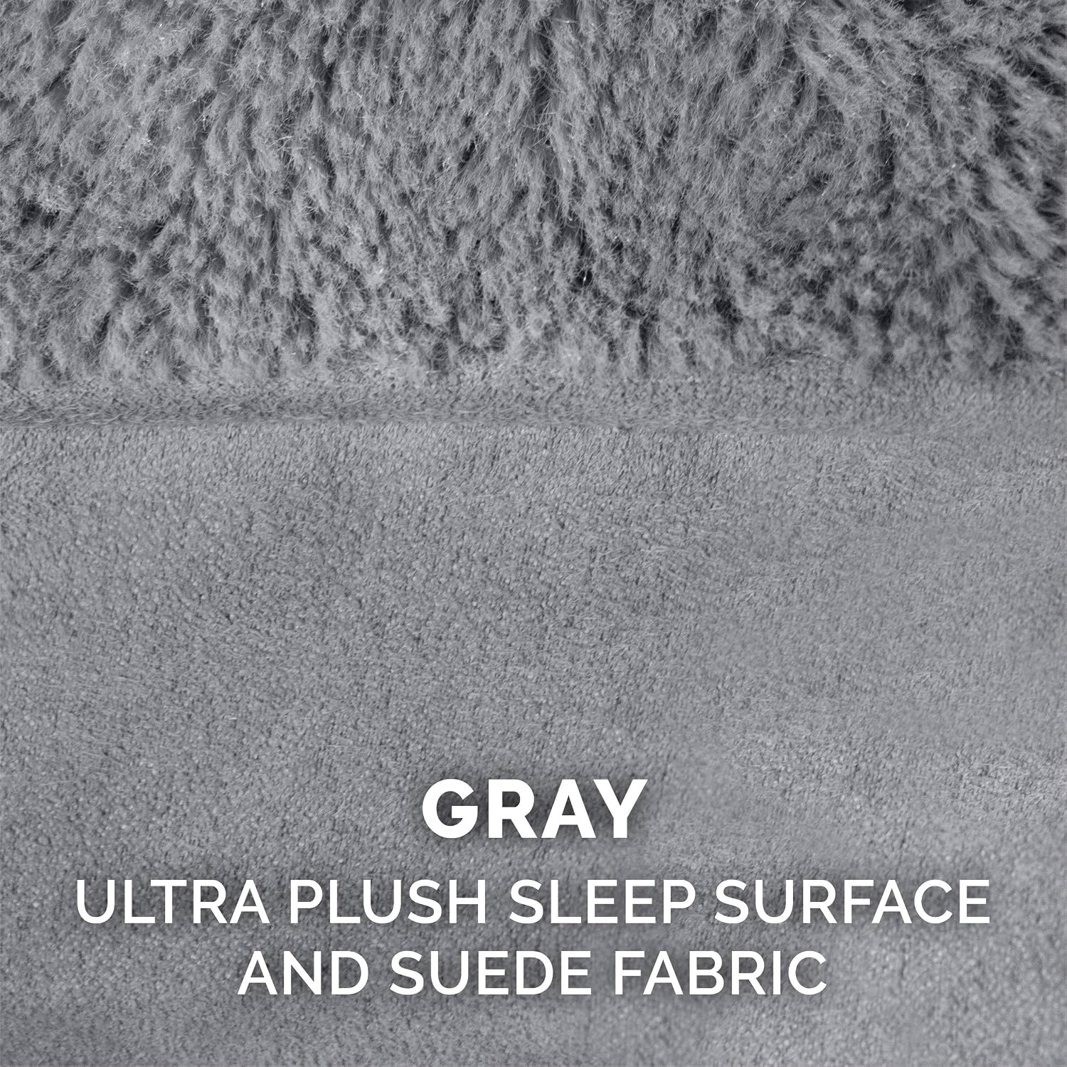image:imageFurHaven Dog Bed Cover Replacement SofaStyle Design with Soft Breathable Fabric for Cozy Comfort Machine Washable Jumbo Plus XXL Plush amp Velvet Waves BrownstoneGray