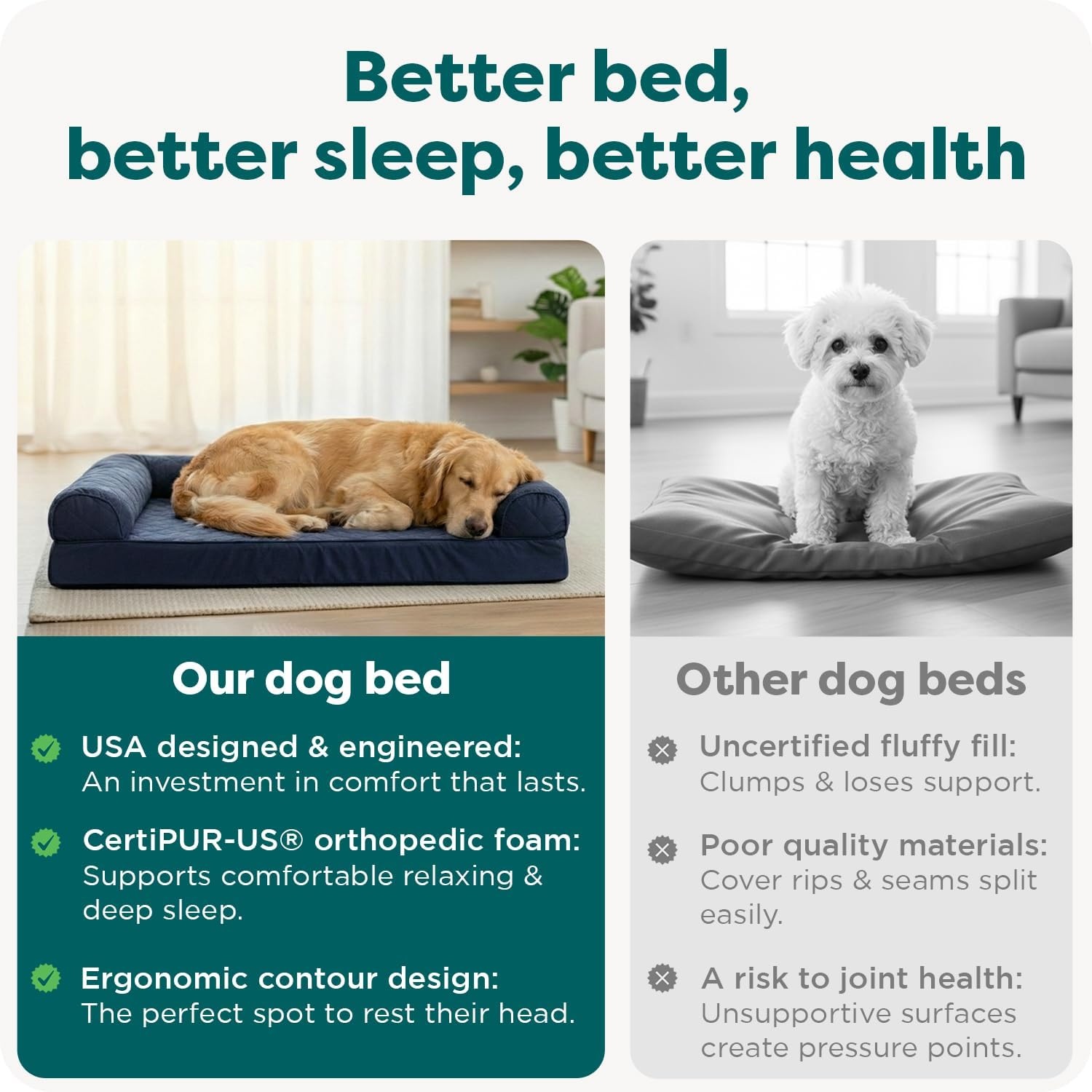 image:imageFurHaven Dog Bed Cover Replacement SofaStyle Design with Soft Breathable Fabric for Cozy Comfort Machine Washable Jumbo Plus XXL Plush amp Velvet Waves BrownstoneCeladon Green