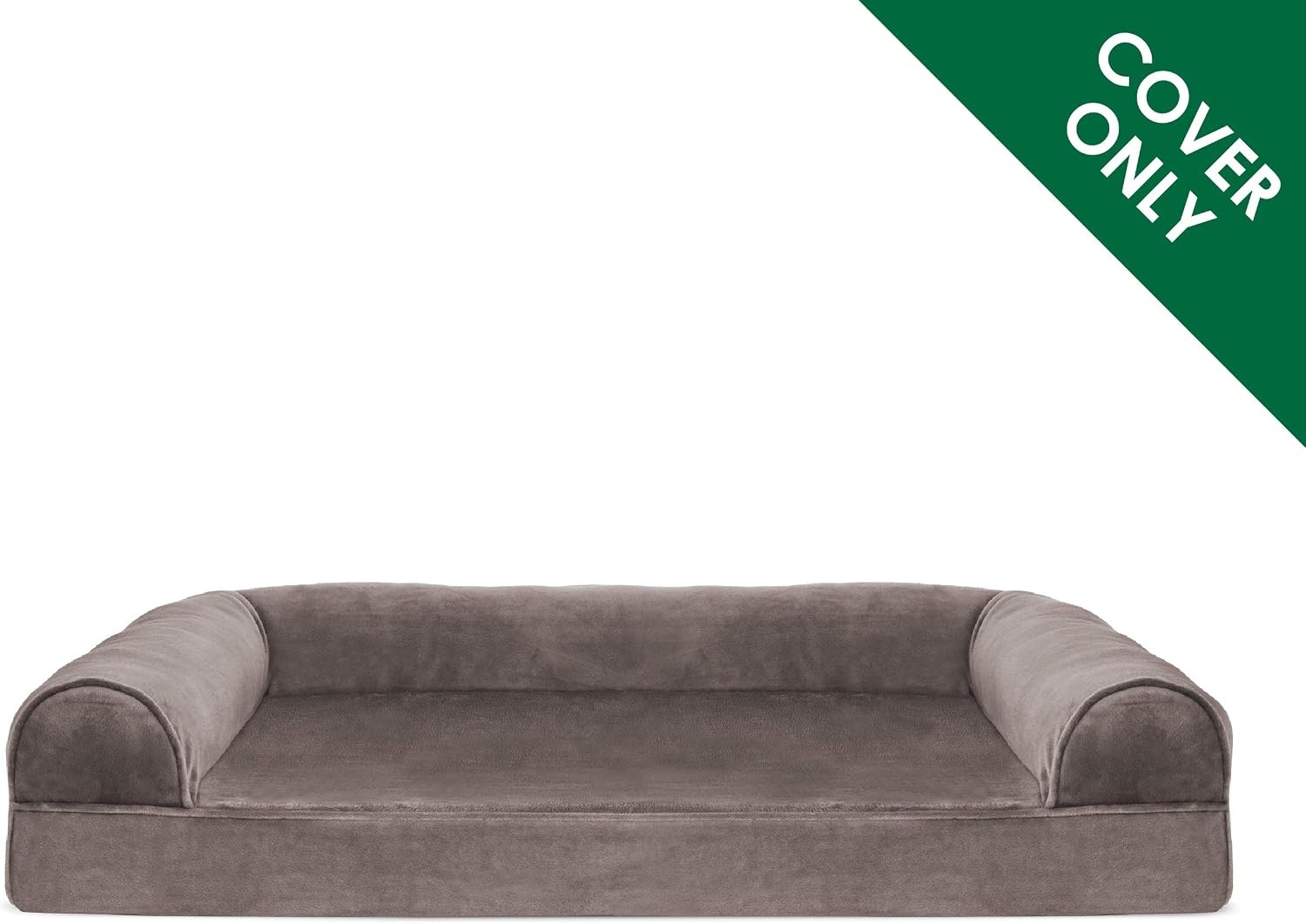 image:imageFurHaven Dog Bed Cover Replacement SofaStyle Design with Soft Breathable Fabric for Cozy Comfort Machine Washable Jumbo Plus XXL Plush amp Velvet Waves BrownstoneFaux Fur Velvet Driftwood Brown