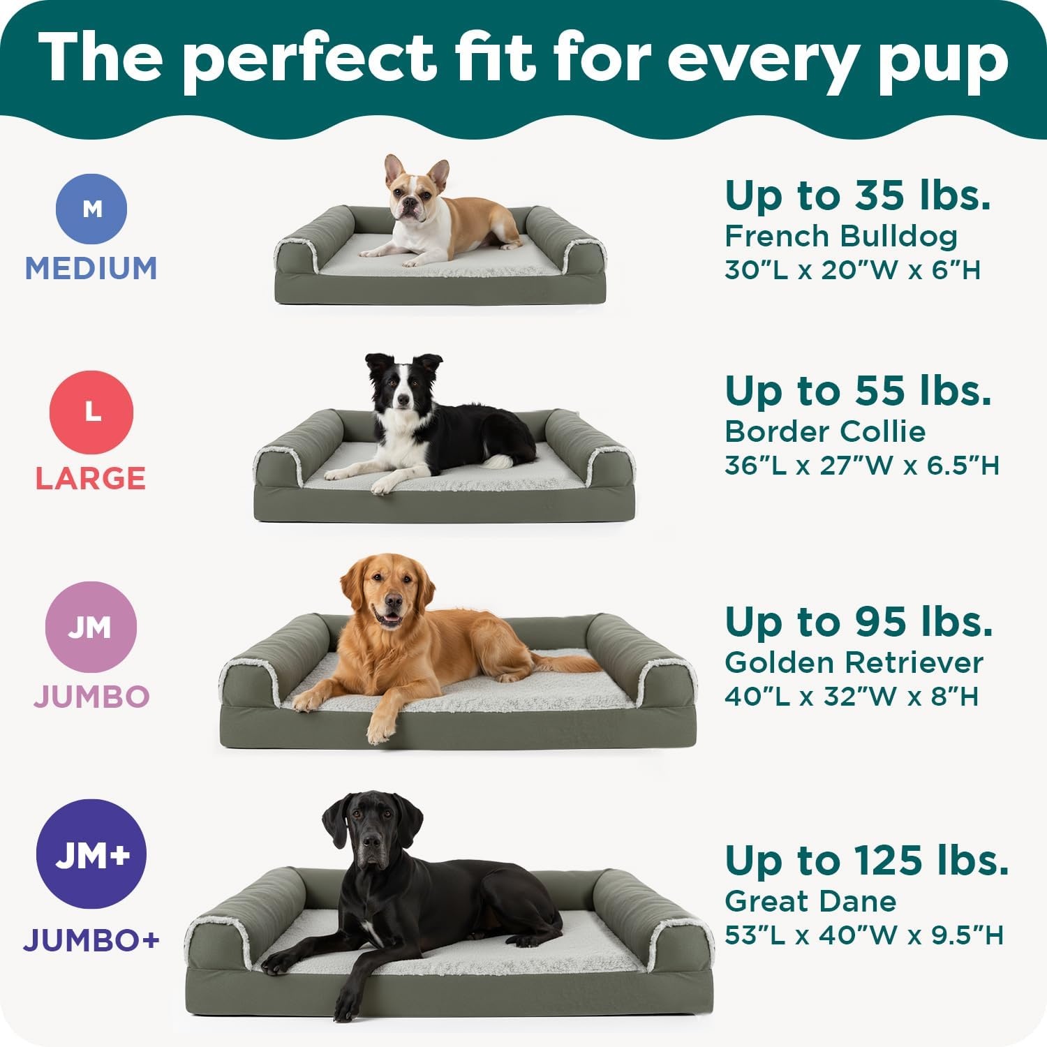 image:imageFurHaven Orthopedic Dog Bed for Large Dogs SofaStyle with Cool GelTop Foam with a Solid Orthopedic Foam Base for Joint Support Removable Washable Cover Jumbo XL Plush amp Suede GrayGray