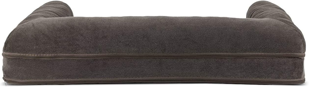 image:imageFurHaven Orthopedic Dog Bed for Large Dogs SofaStyle with Cool GelTop Foam with a Solid Orthopedic Foam Base for Joint Support Removable Washable Cover Jumbo XL Plush amp Suede GrayCoffee