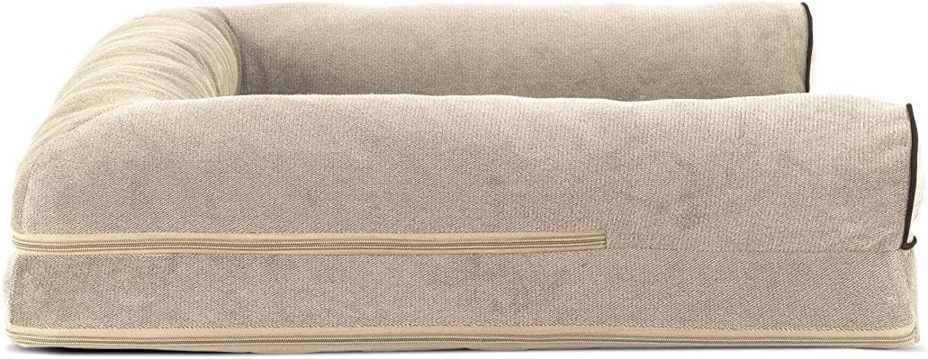 image:imageFurHaven Orthopedic Dog Bed for Large Dogs SofaStyle with Cool GelTop Foam with a Solid Orthopedic Foam Base for Joint Support Removable Washable Cover Jumbo XL Plush amp Suede GrayCream
