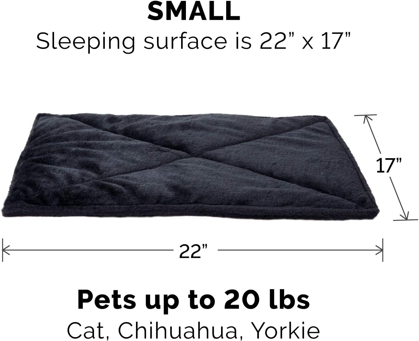 image:imageFurHaven ThermaNAP Faux Fur SelfWarming Mat Brown Leopard LargeBlack