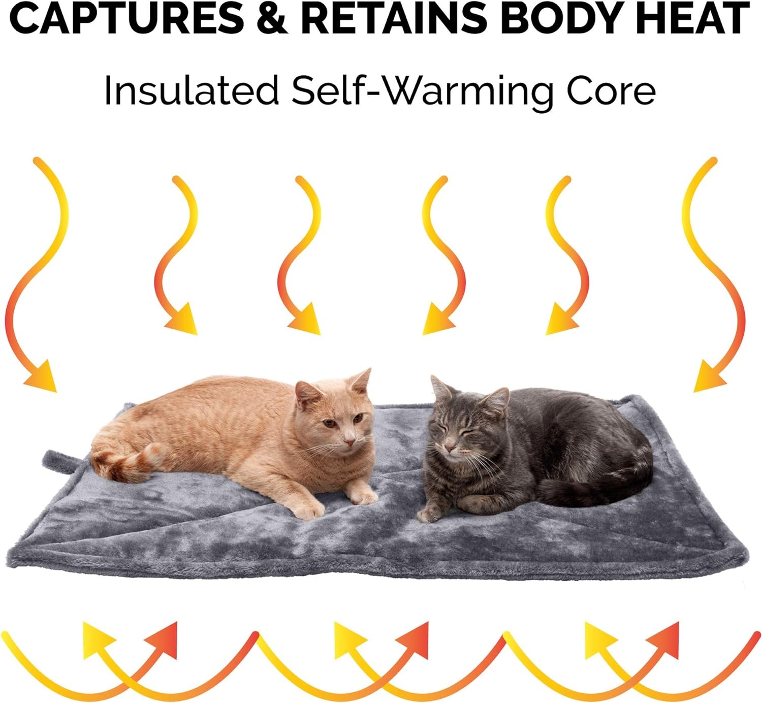 image:imageFurHaven ThermaNAP Faux Fur SelfWarming Mat Brown Leopard LargeGray