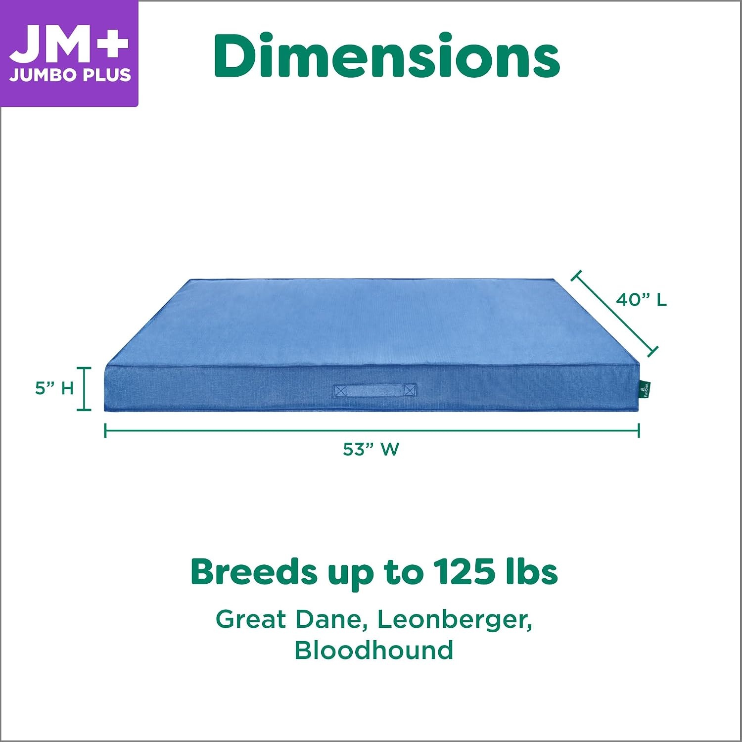 image:imageFurHaven WaterResistant Orthopedic Dog Bed for Large Dogs Oxford Polycanvas Mattress with Orthopedic Solid Slab Foam for Joint Support Removable Washable Cover Jumbo XL Stone GrayBlue