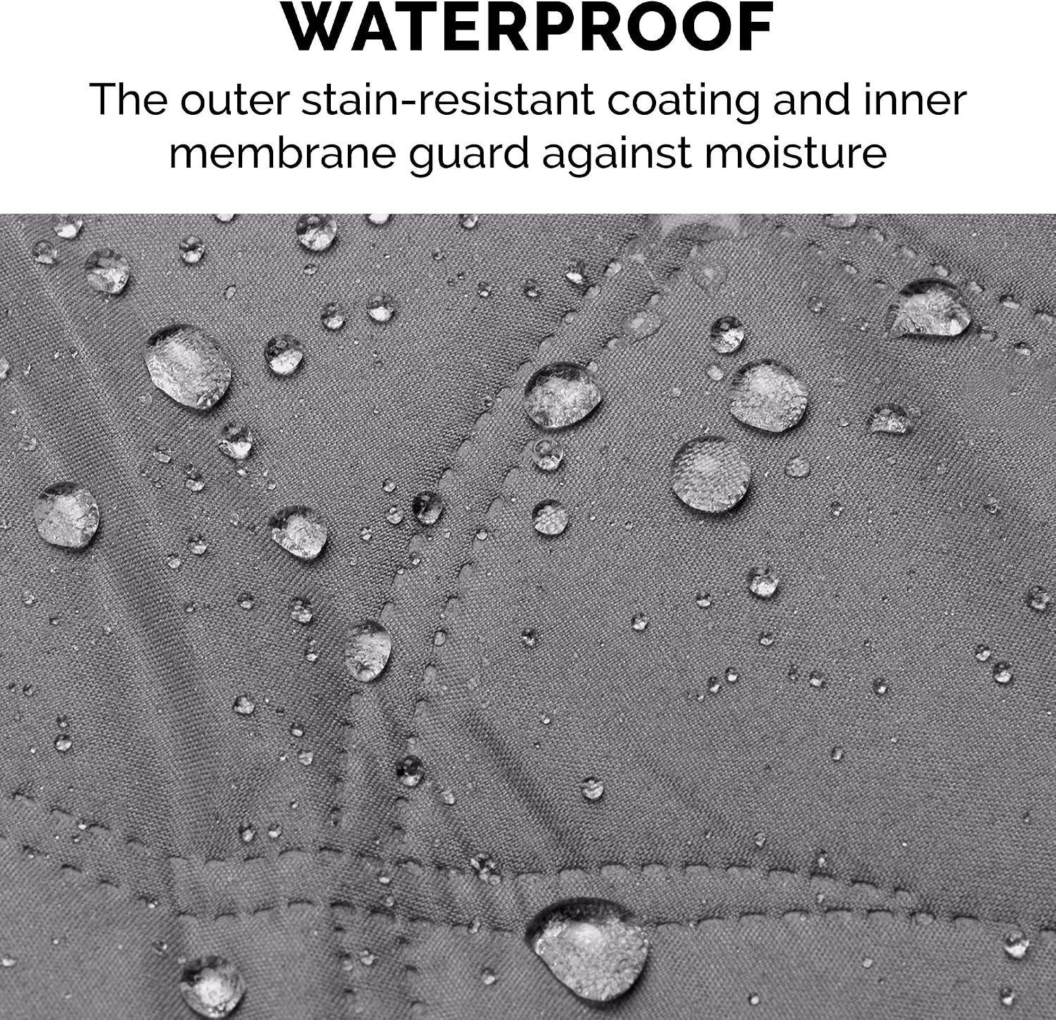 image:imageFurHaven Waterproof Blanket amp Furniture Protector Cover with NonSlip Backing Machine Washable JumboKing Quilted Twill GrayQuilted Gray