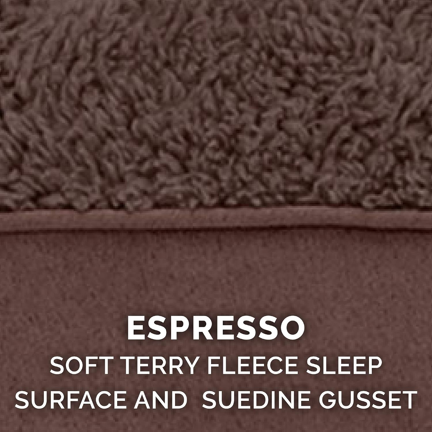 image:imageFurhaven Orthopedic Dog Bed Classic Cushion with Plush Tufted Top Supportive Foam Mattress Removable Washable Cover Joint Relief Gray LargeEspresso