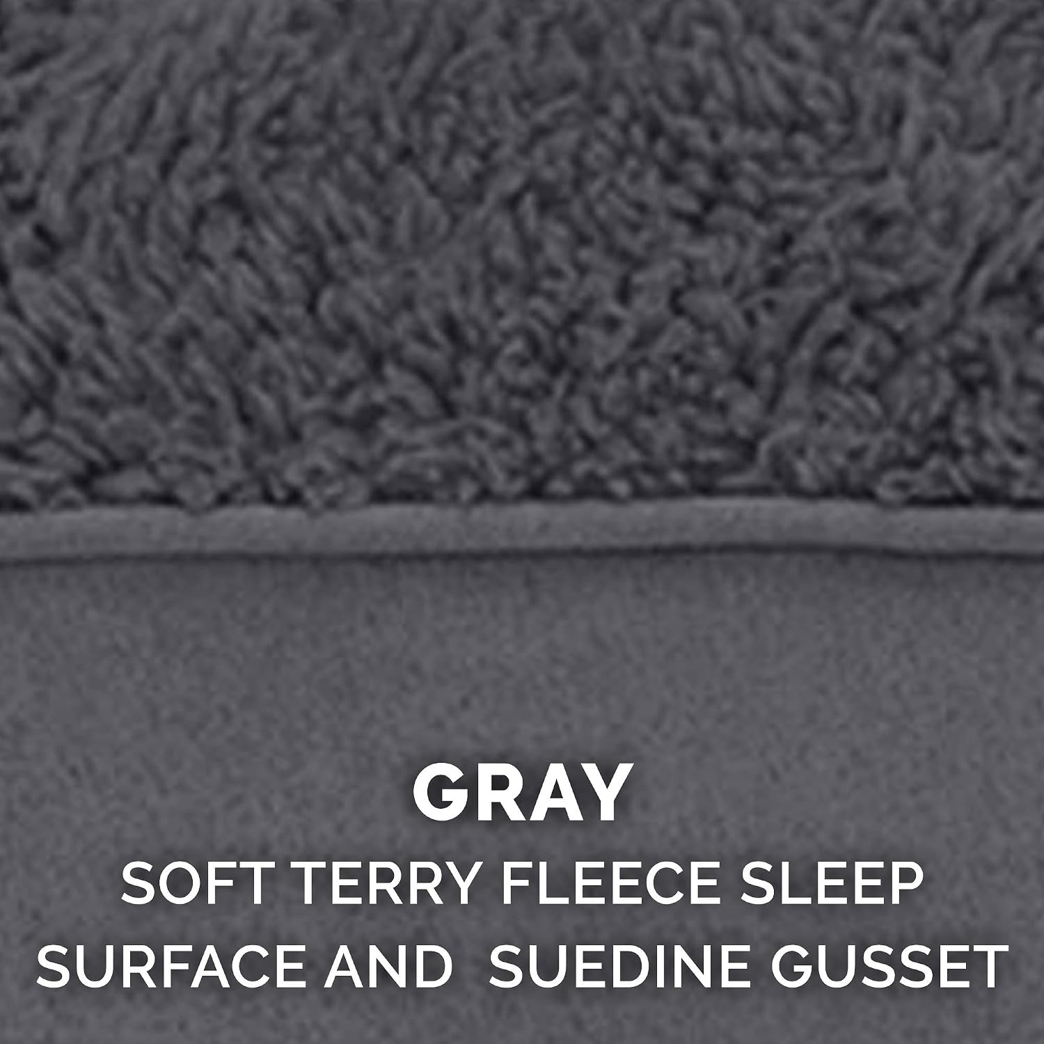 image:imageFurhaven Orthopedic Dog Bed Classic Cushion with Plush Tufted Top Supportive Foam Mattress Removable Washable Cover Joint Relief Gray LargeGray