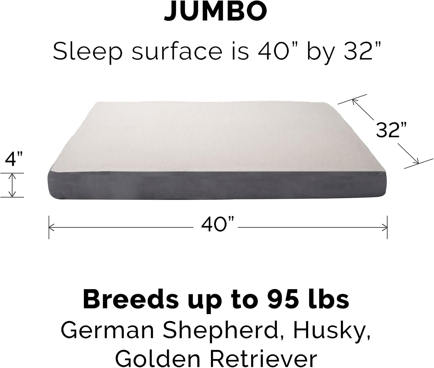 image:imageFurhaven Orthopedic Dog Bed Classic Cushion with Plush Tufted Top Supportive Foam Mattress Removable Washable Cover Joint Relief Gray LargePewter