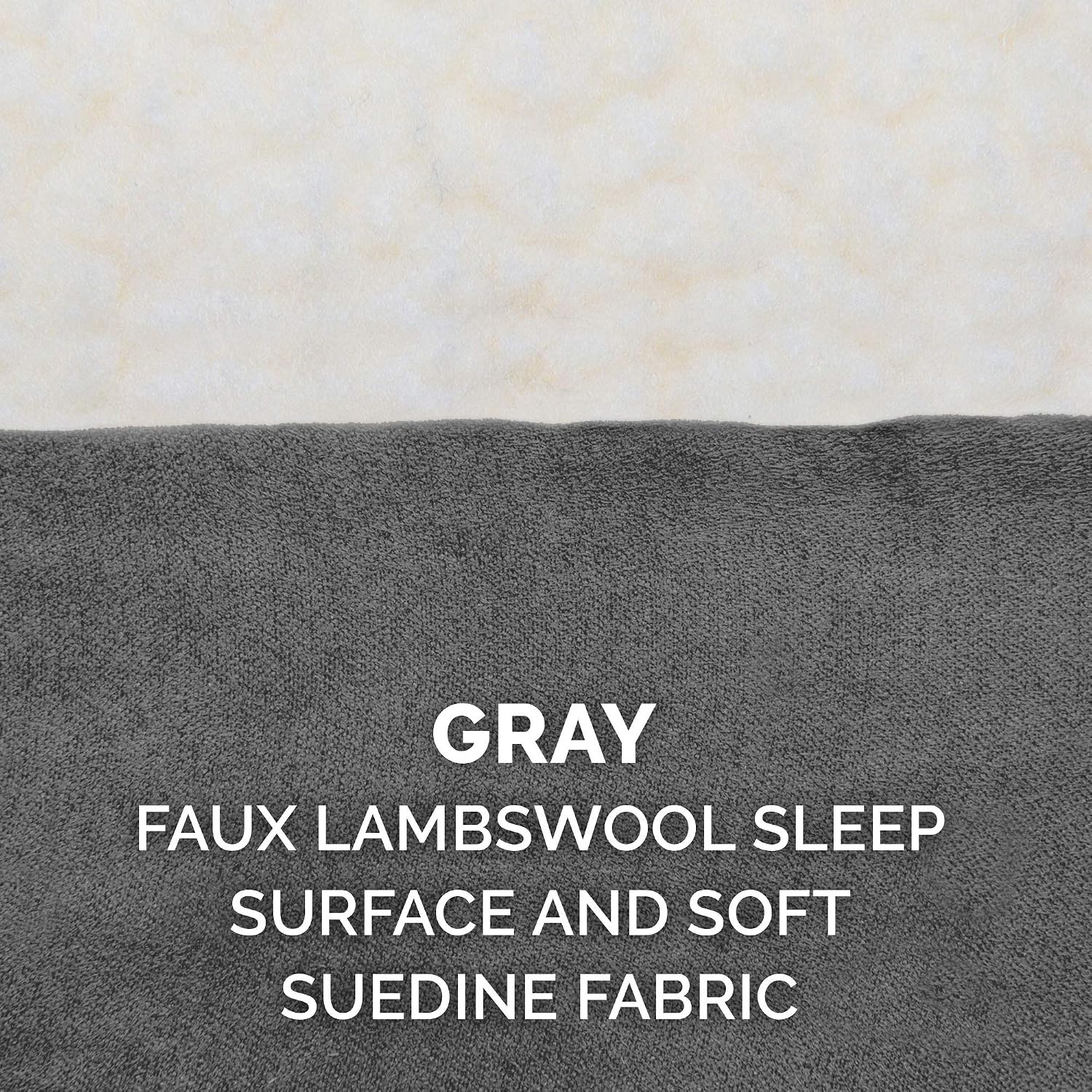 image:imageFurhaven Orthopedic Dog Bed Classic Cushion with Plush Tufted Top Supportive Foam Mattress Removable Washable Cover Joint Relief Gray LargePewter