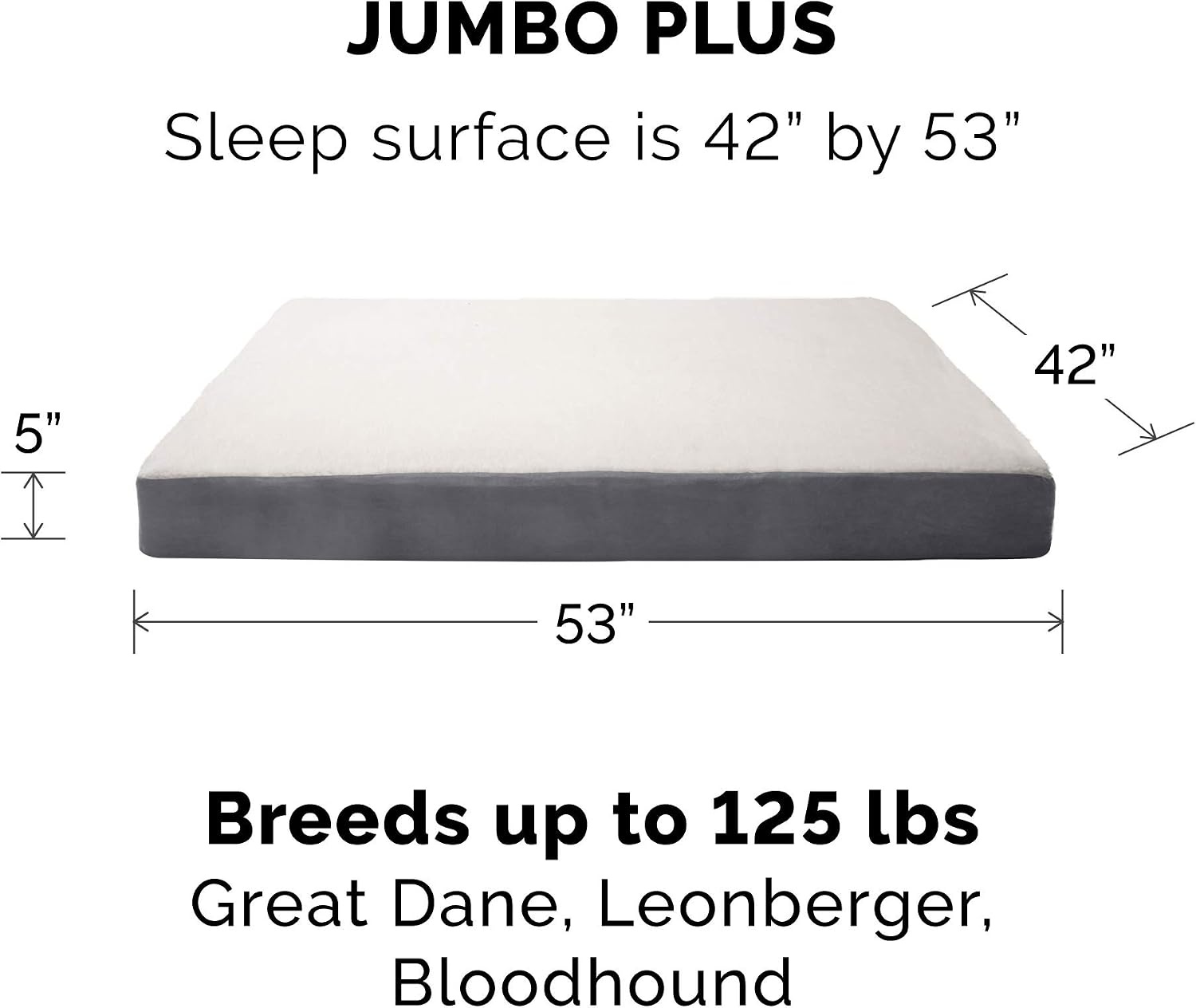image:imageFurhaven Orthopedic Dog Bed Classic Cushion with Plush Tufted Top Supportive Foam Mattress Removable Washable Cover Joint Relief Gray LargePewter