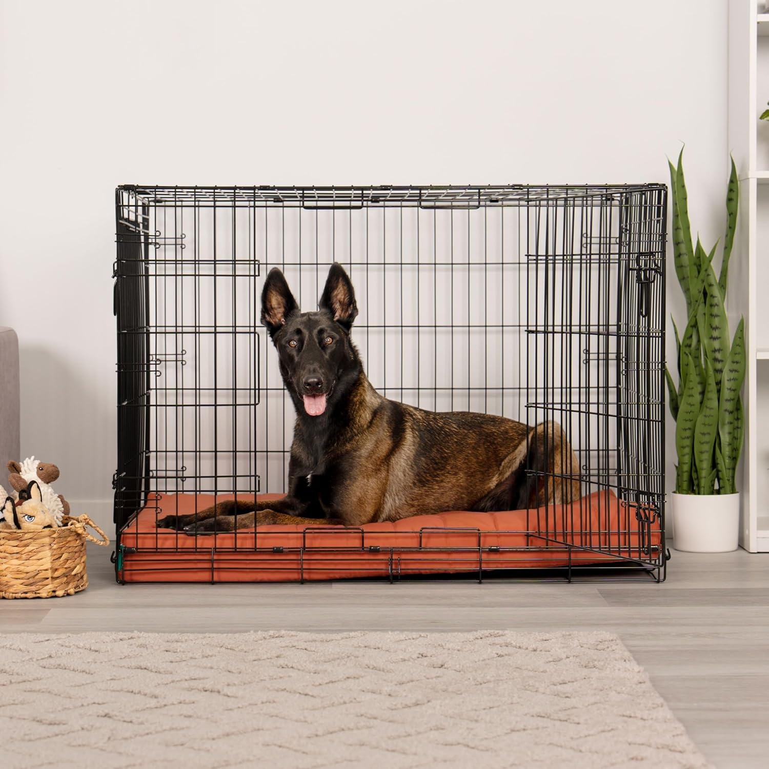 image:imageFurhaven Orthopedic Dog Bed Classic Cushion with Plush Tufted Top Supportive Foam Mattress Removable Washable Cover Joint Relief Gray LargeRust