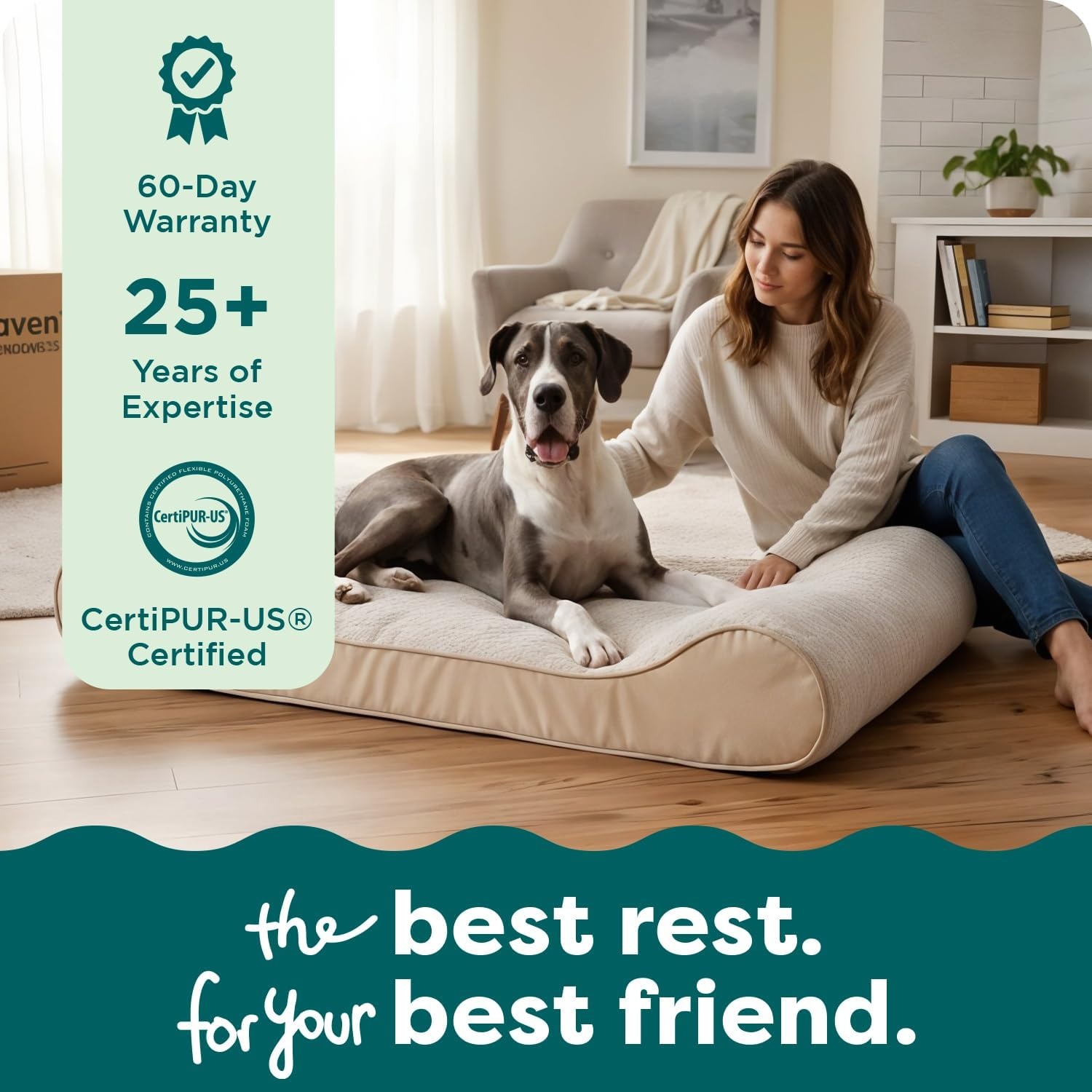 image:imageFurhaven Orthopedic Dog Bed for Large Dogs w Removable Washable Cover For Dogs Up to 150 lbs Ultra Plush Faux Fur amp Suede Luxe Lounger Contour Mattress Gray Jumbo PlusXXLCream
