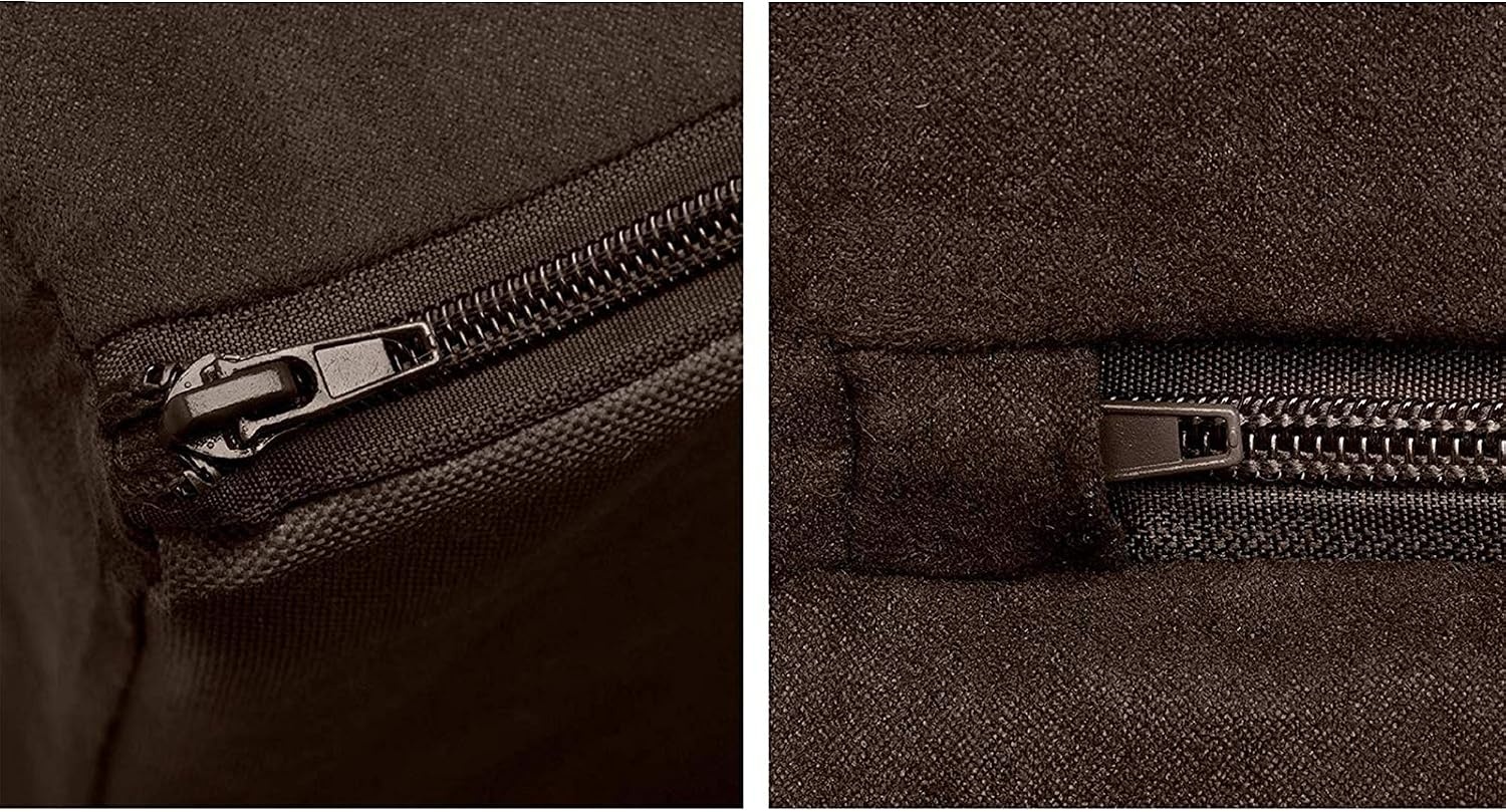 image:imageFurhaven Orthopedic Dog Bed for LargeMedium Dogs w Removable Bolsters amp Washable Cover For Dogs Up to 55 lbs Plush amp Suede Sofa Gray LargeEspresso