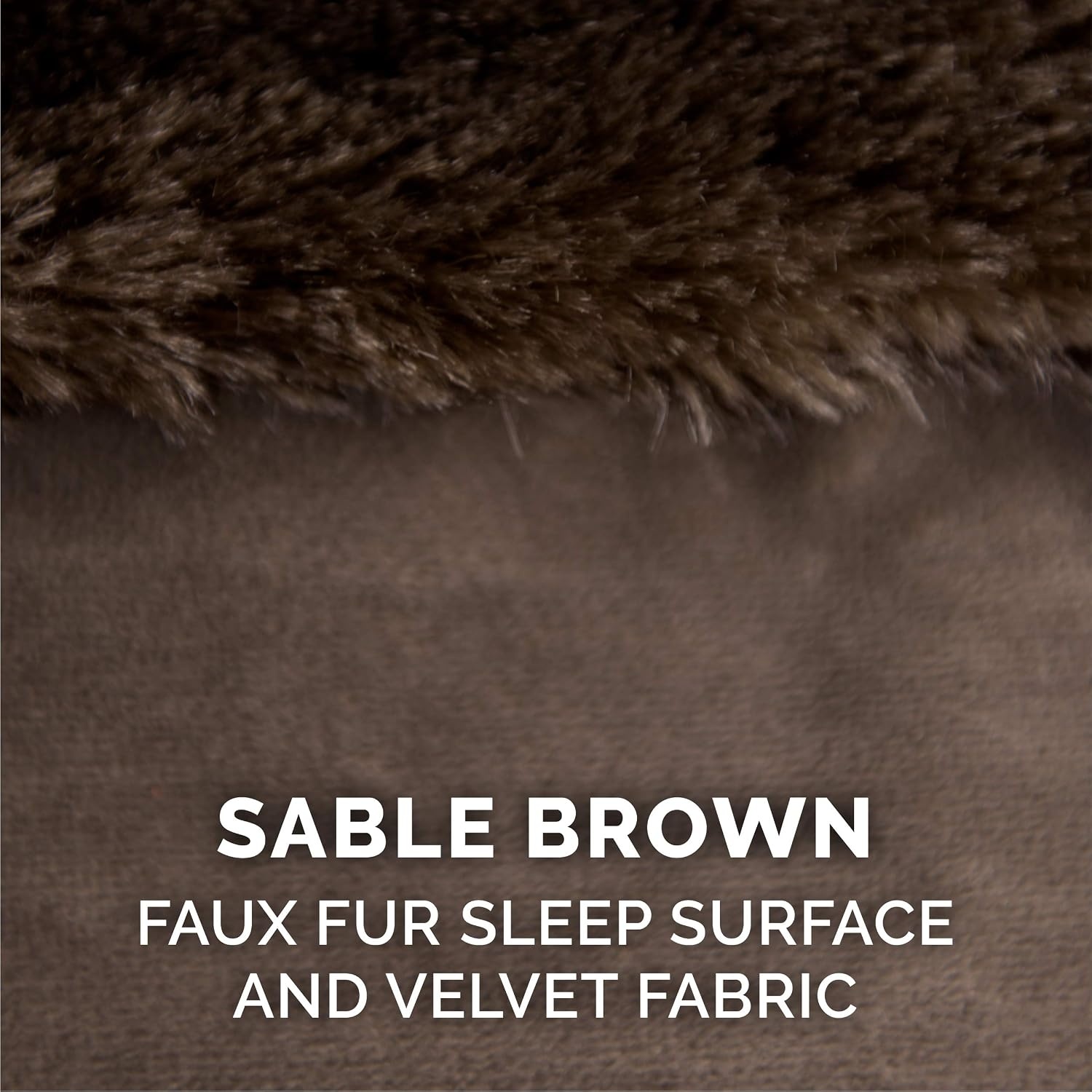 image:imageFurhaven Orthopedic Dog Bed for MediumSmall Dogs w Removable Bolsters amp Washable Cover For Dogs Up to 35 lbs TwoTone Plush Faux Fur amp Suede L Shaped Chaise Dark Sage MediumSable Brown