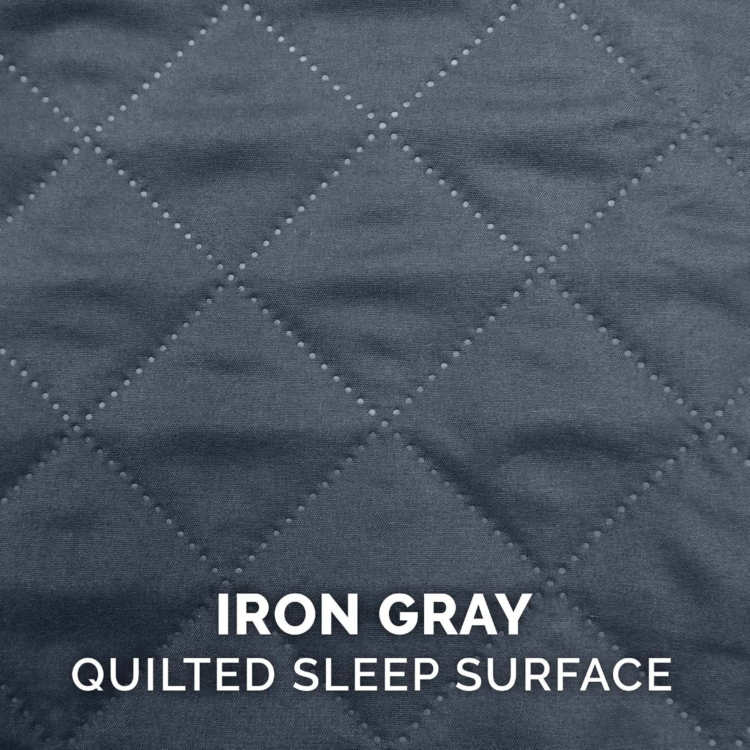 image:imageFurhaven Replacement Dog Bed Cover Quilted SofaStyle Machine Washable Iron Gray Jumbo XLargeIron Gray