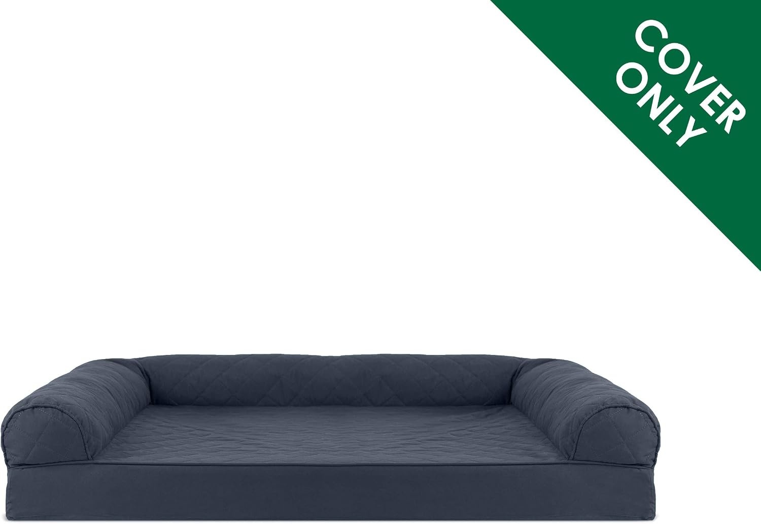 image:imageFurhaven Replacement Dog Bed Cover Quilted SofaStyle Machine Washable Iron Gray Jumbo XLargeIron Gray