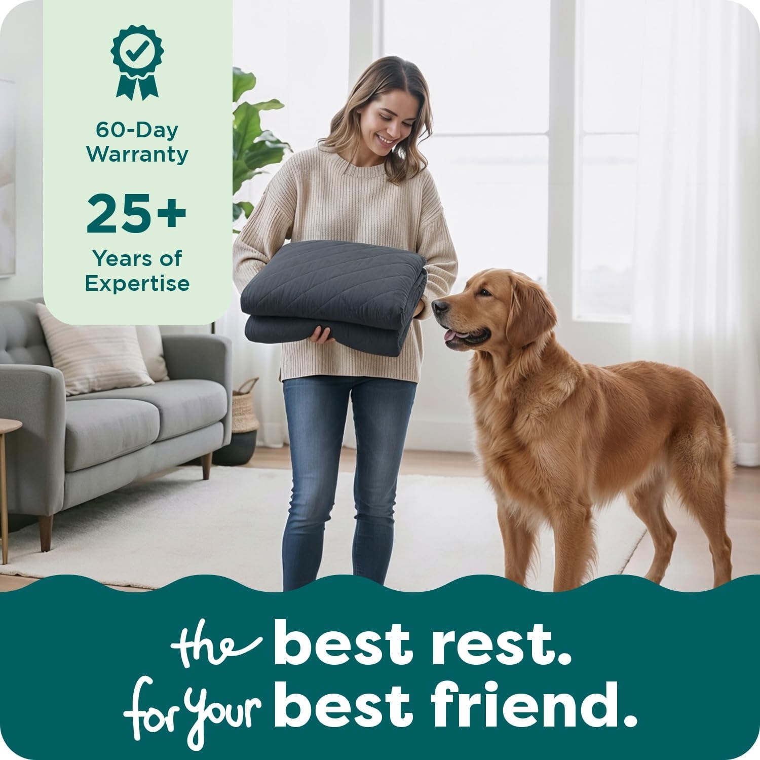 image:imageFurhaven Replacement Dog Bed Cover Quilted SofaStyle Machine Washable Iron Gray Jumbo XLargeIron Gray