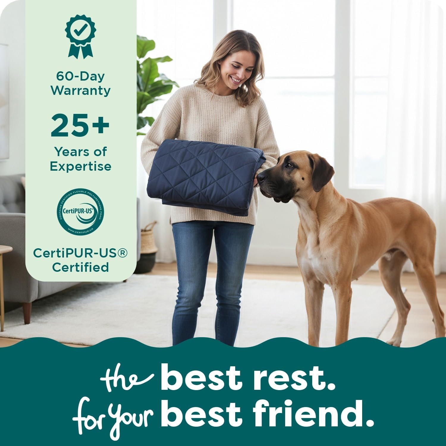 image:imageFurhaven Replacement Dog Bed Cover Quilted SofaStyle Machine Washable Iron Gray Jumbo XLargeNavy