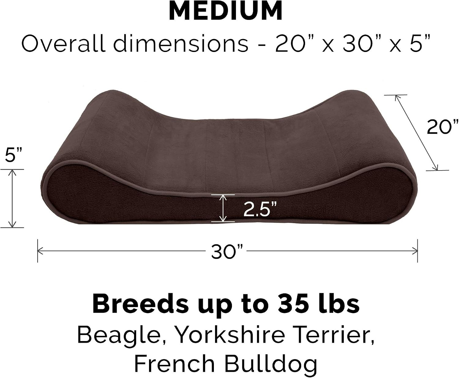 image:imageFurhaven Replacement Dog Bed Cover Ultra Plush Faux Fur amp Suede Contour Luxe Lounger Machine Washable Chocolate LargeMicrovelvet Espresso