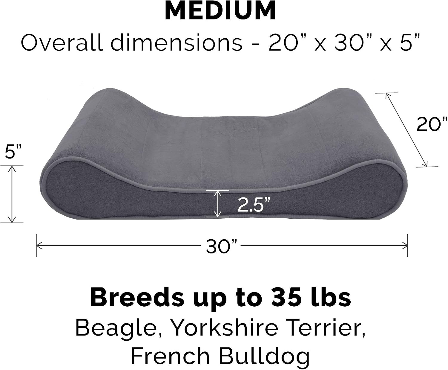 image:imageFurhaven Replacement Dog Bed Cover Ultra Plush Faux Fur amp Suede Contour Luxe Lounger Machine Washable Chocolate LargeMicrovelvet Gray