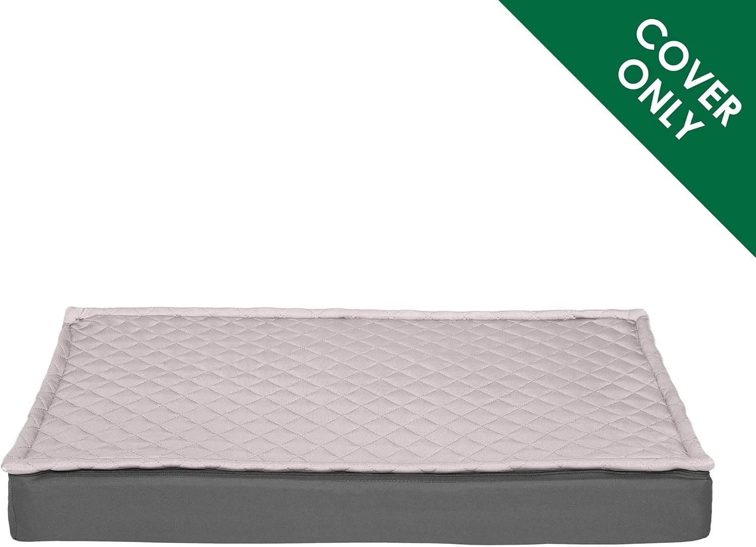image:imageFurhaven Replacement Dog Bed Cover WaterResistant IndoorOutdoor Logo Print Oxford Polycanvas Mattress Washable Deep Lagoon Jumbo XLargeConvertible Quilt Top Gray