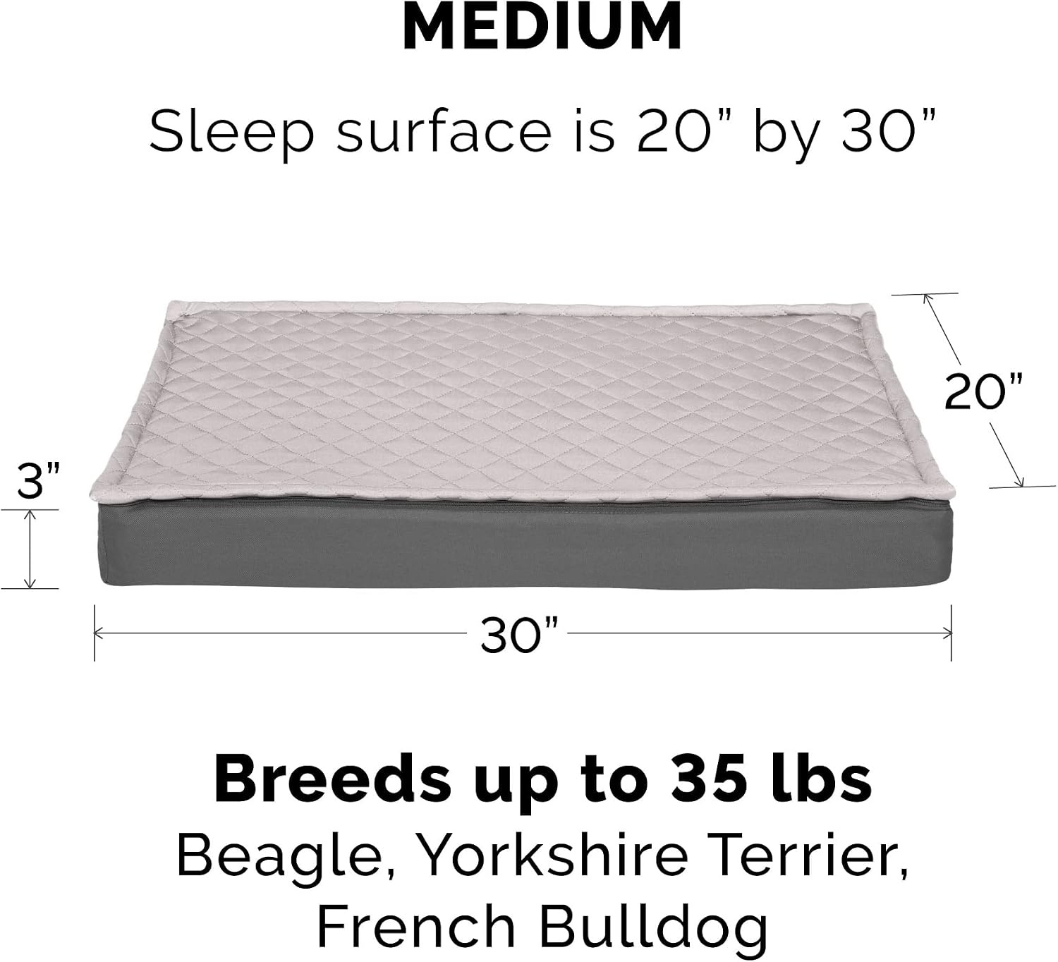 image:imageFurhaven Replacement Dog Bed Cover WaterResistant IndoorOutdoor Logo Print Oxford Polycanvas Mattress Washable Deep Lagoon Jumbo XLargeConvertible Quilt Top Gray