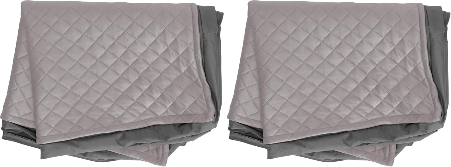 image:imageFurhaven Replacement Dog Bed Cover WaterResistant IndoorOutdoor Logo Print Oxford Polycanvas Mattress Washable Deep Lagoon Jumbo XLargeConvertible Quilt Top Gray