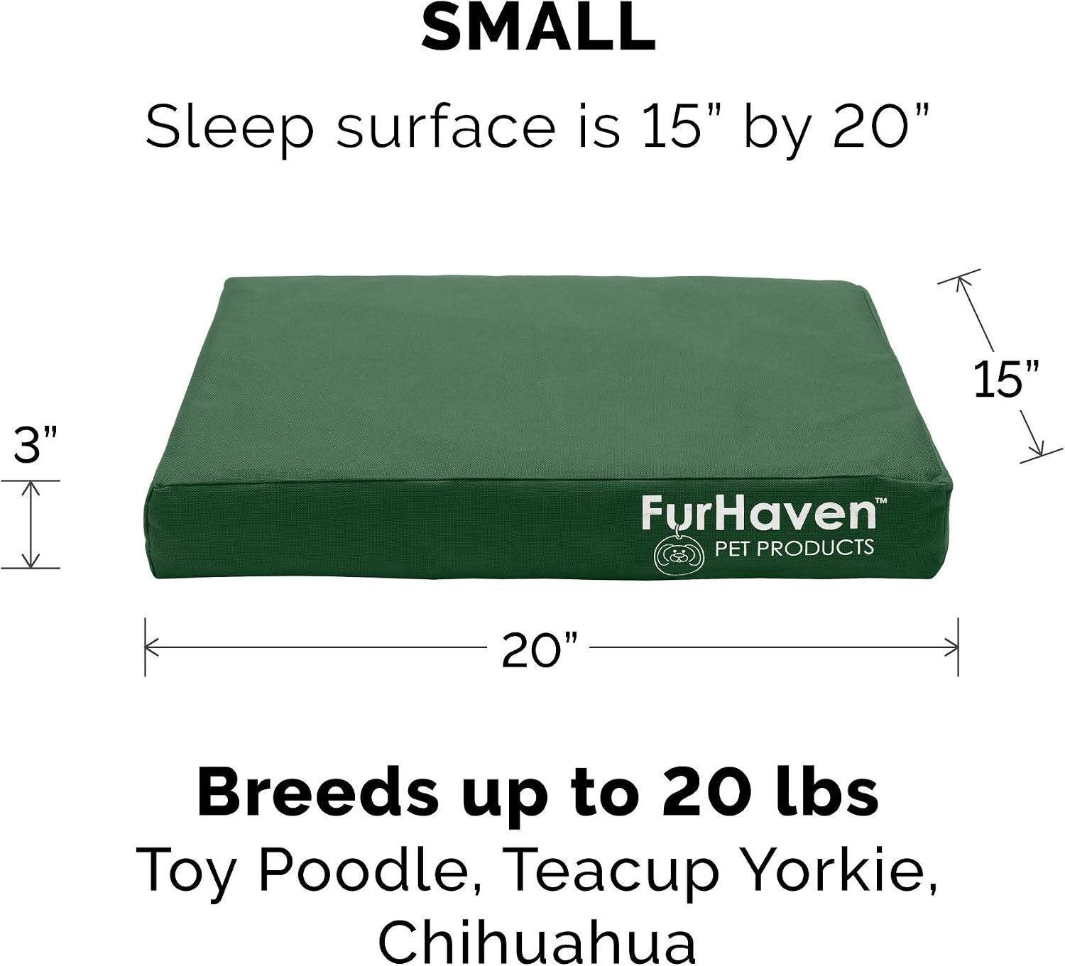 image:imageFurhaven Replacement Dog Bed Cover WaterResistant IndoorOutdoor Logo Print Oxford Polycanvas Mattress Washable Deep Lagoon Jumbo XLargeForest
