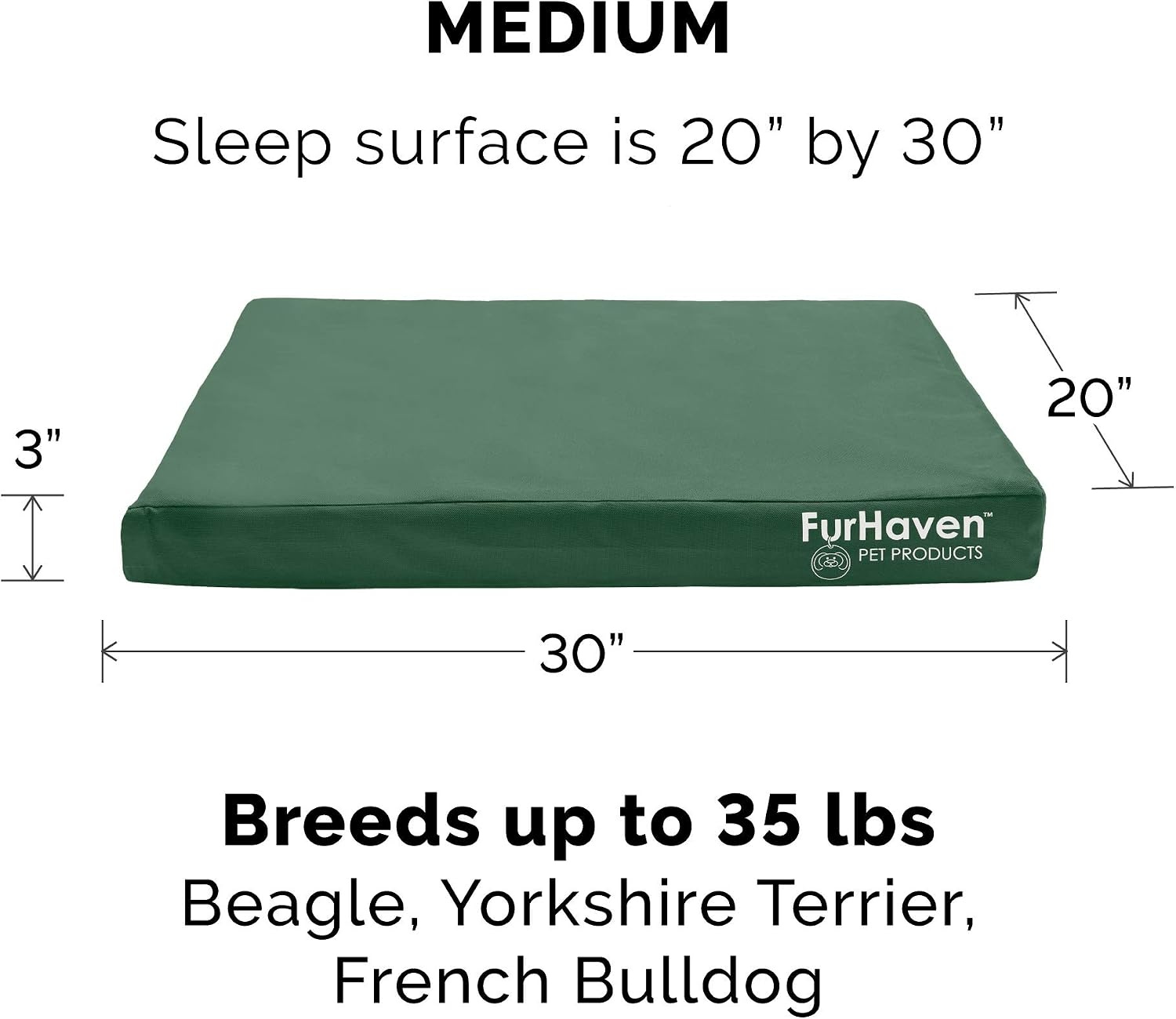 image:imageFurhaven Replacement Dog Bed Cover WaterResistant IndoorOutdoor Logo Print Oxford Polycanvas Mattress Washable Deep Lagoon Jumbo XLargeForest
