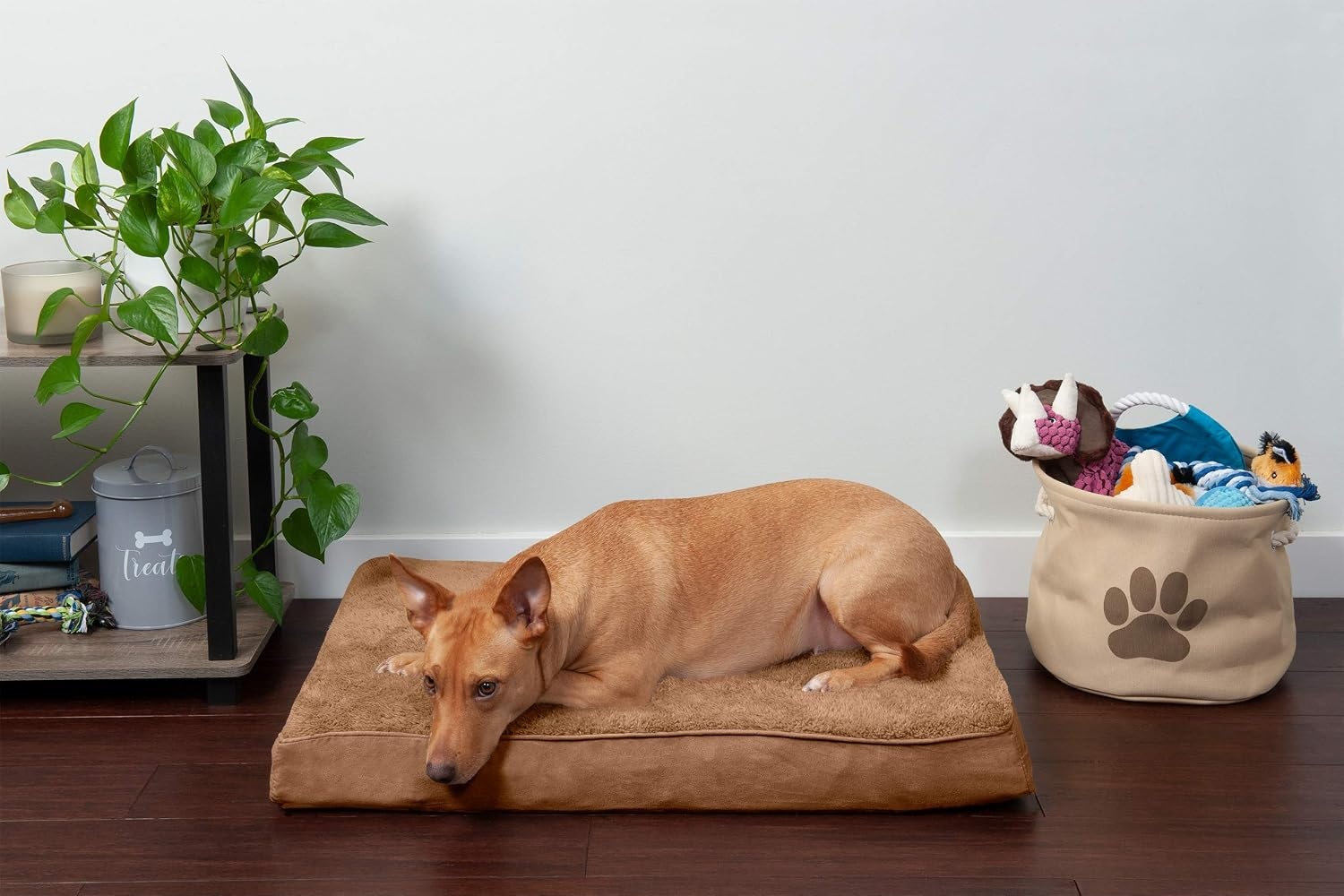 image:imageFurhaven Replacement Dog Bed Cover WaterResistant IndoorOutdoor Logo Print Oxford Polycanvas Mattress Washable Deep Lagoon Jumbo XLargeTerry Suede Camel