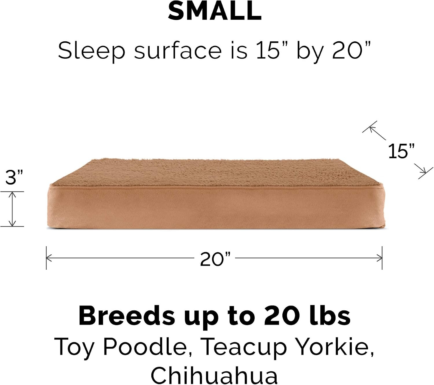 image:imageFurhaven Replacement Dog Bed Cover WaterResistant IndoorOutdoor Logo Print Oxford Polycanvas Mattress Washable Deep Lagoon Jumbo XLargeTerry Suede Camel