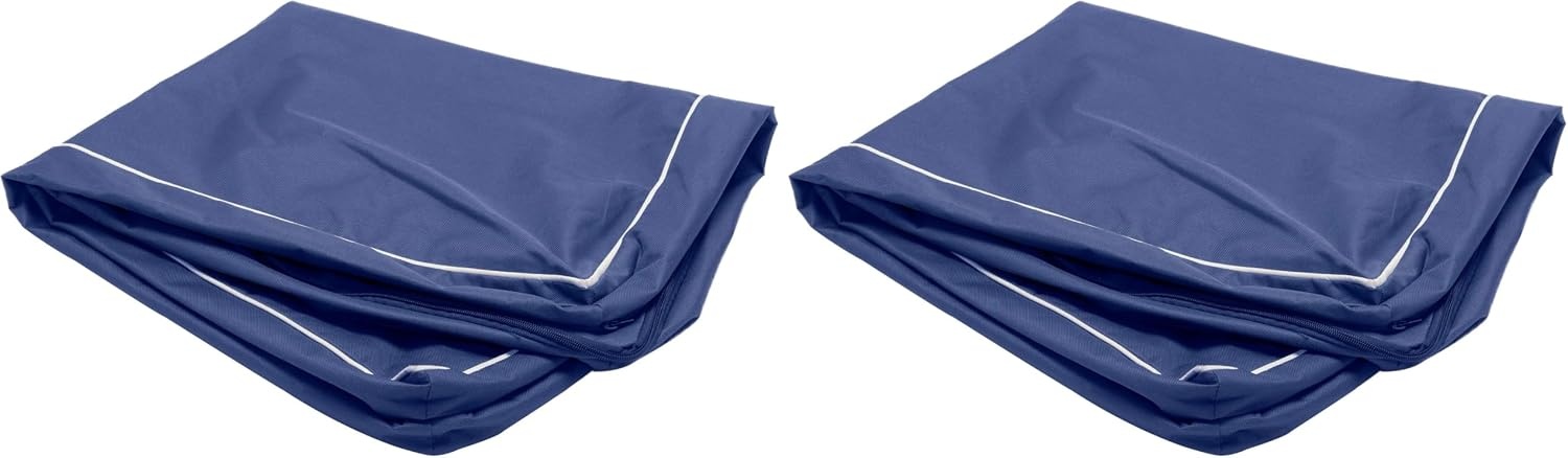 image:imageFurhaven Replacement Dog Bed Cover WaterResistant IndoorOutdoor Logo Print Oxford Polycanvas Mattress Washable Deep Lagoon Jumbo XLargeWaterResistant Solid Polycanvas Blue