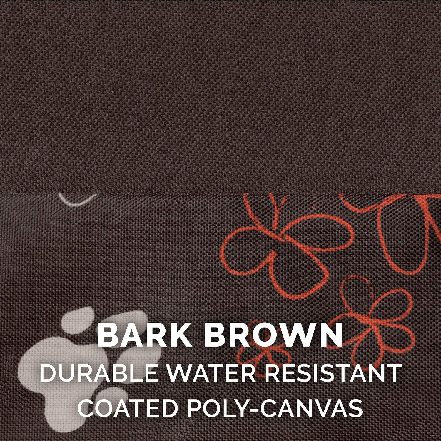 image:imageFurhaven WaterResistant Orthopedic Dog Bed for Large Dogs w Removable Washable Cover For Dogs Up to 95 lbs IndoorOutdoor Logo Print Oxford Polycanvas Mattress Stone Gray JumboXLWaterResistant Garden Print Bark Brown