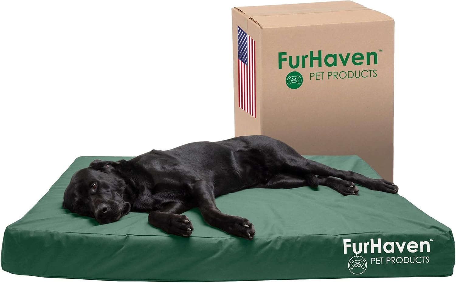 image:imageFurhaven WaterResistant Orthopedic Dog Bed for Large Dogs w Removable Washable Cover For Dogs Up to 95 lbs IndoorOutdoor Logo Print Oxford Polycanvas Mattress Stone Gray JumboXLWaterResistant Logo Print Forest