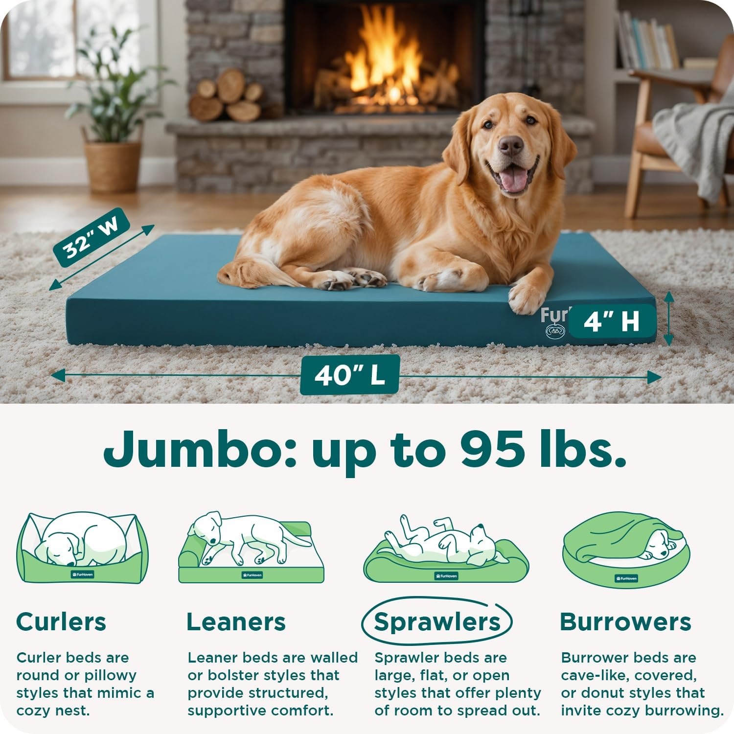image:imageFurhaven WaterResistant Orthopedic Dog Bed for Large Dogs w Removable Washable Cover For Dogs Up to 95 lbs IndoorOutdoor Logo Print Oxford Polycanvas Mattress Stone Gray JumboXLWaterResistant Logo Print Deep Lagoon