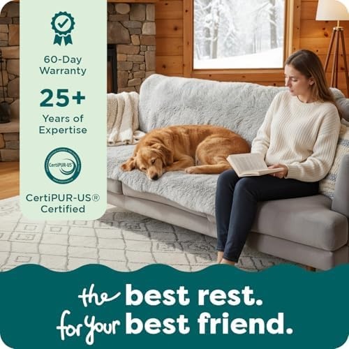 image:imageFurhaven Waterproof Throw Blanket for Dogs amp Indoor Cats Reversible Protective Pet Blanket Extra Large Long Faux Fur amp Velvet DriftwoodGray