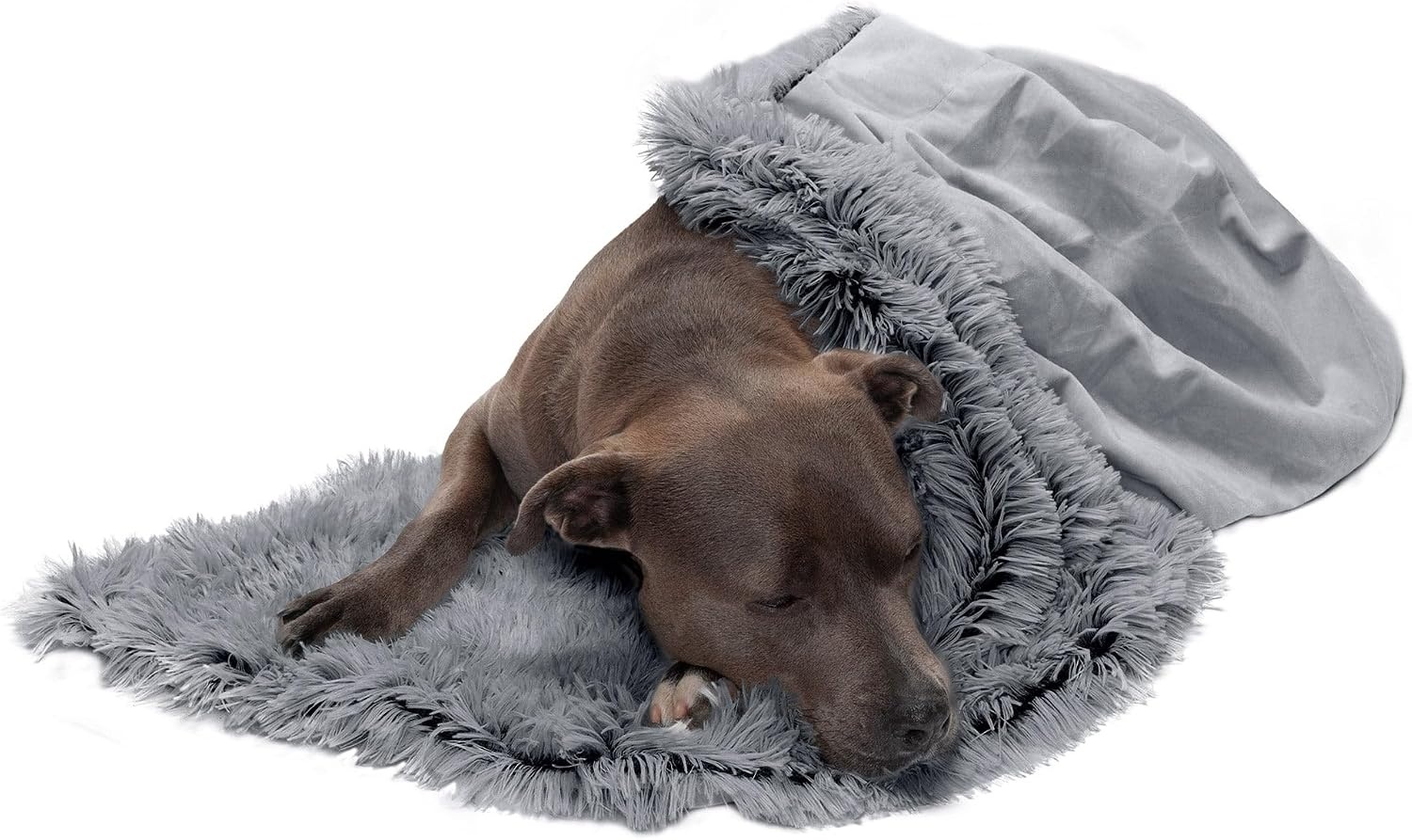 image:imageFurhaven Waterproof Throw Blanket for Dogs amp Indoor Cats Reversible Protective Pet Blanket Extra Large Long Faux Fur amp Velvet DriftwoodGray
