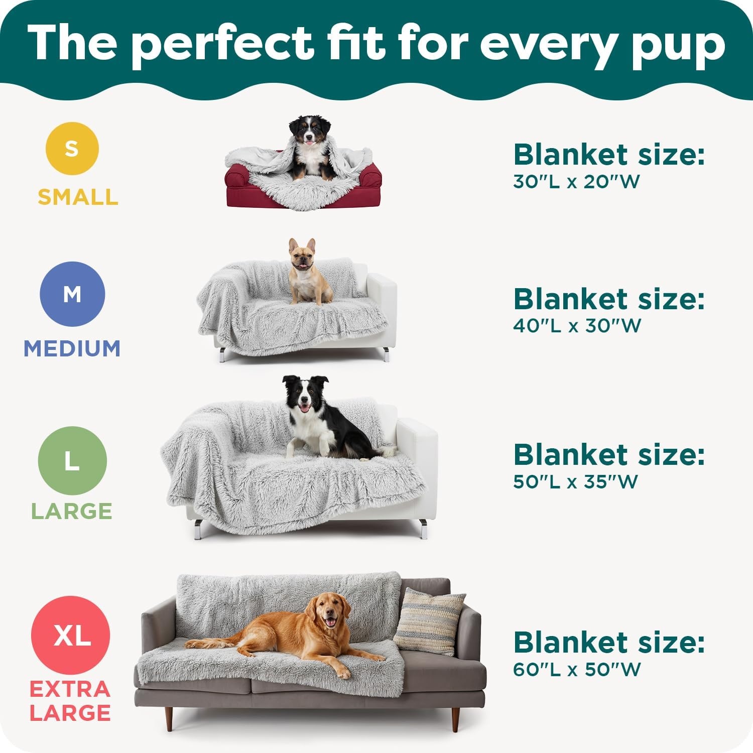 image:imageFurhaven Waterproof Throw Blanket for Dogs amp Indoor Cats Reversible Protective Pet Blanket Extra Large Long Faux Fur amp Velvet DriftwoodMist Gray