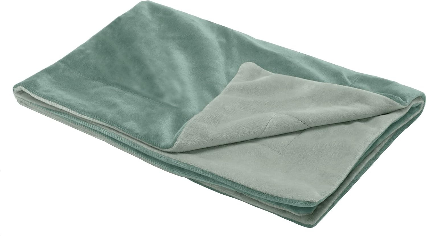 image:imageFurhaven Waterproof Throw Blanket for Dogs amp Indoor Cats Washable TwoTone Luxe Velvet Dog Blanket Celadon Green MediumCeladon Green