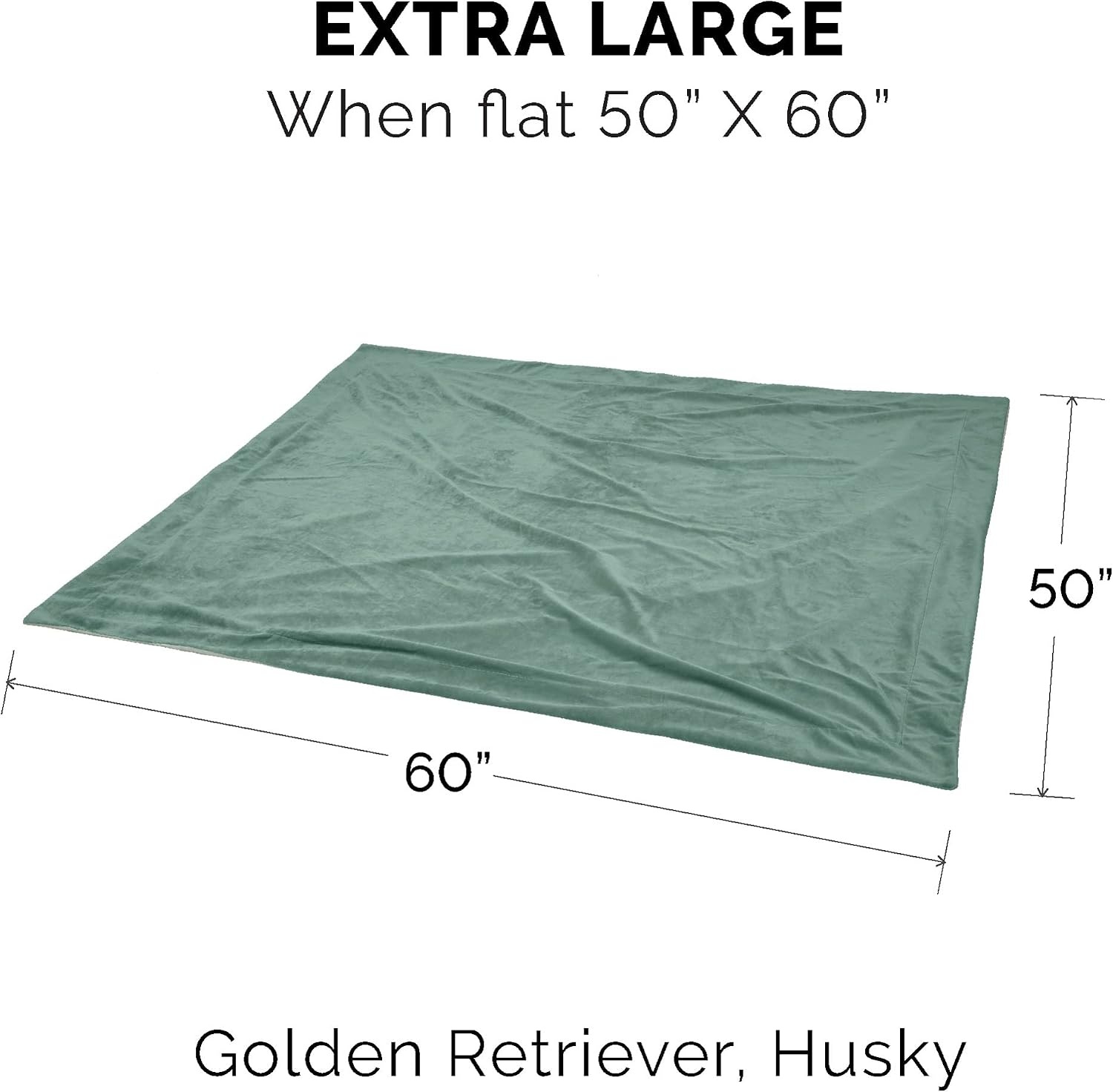 image:imageFurhaven Waterproof Throw Blanket for Dogs amp Indoor Cats Washable TwoTone Luxe Velvet Dog Blanket Celadon Green MediumCeladon Green