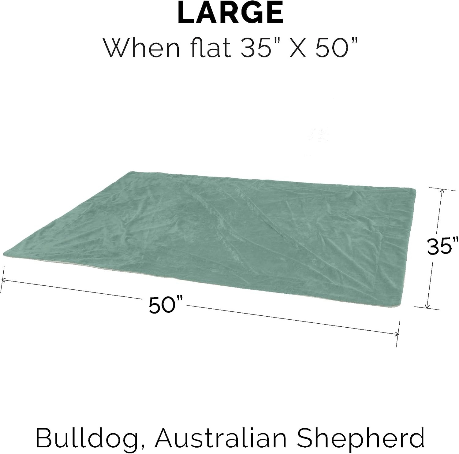image:imageFurhaven Waterproof Throw Blanket for Dogs amp Indoor Cats Washable TwoTone Luxe Velvet Dog Blanket Celadon Green MediumCeladon Green