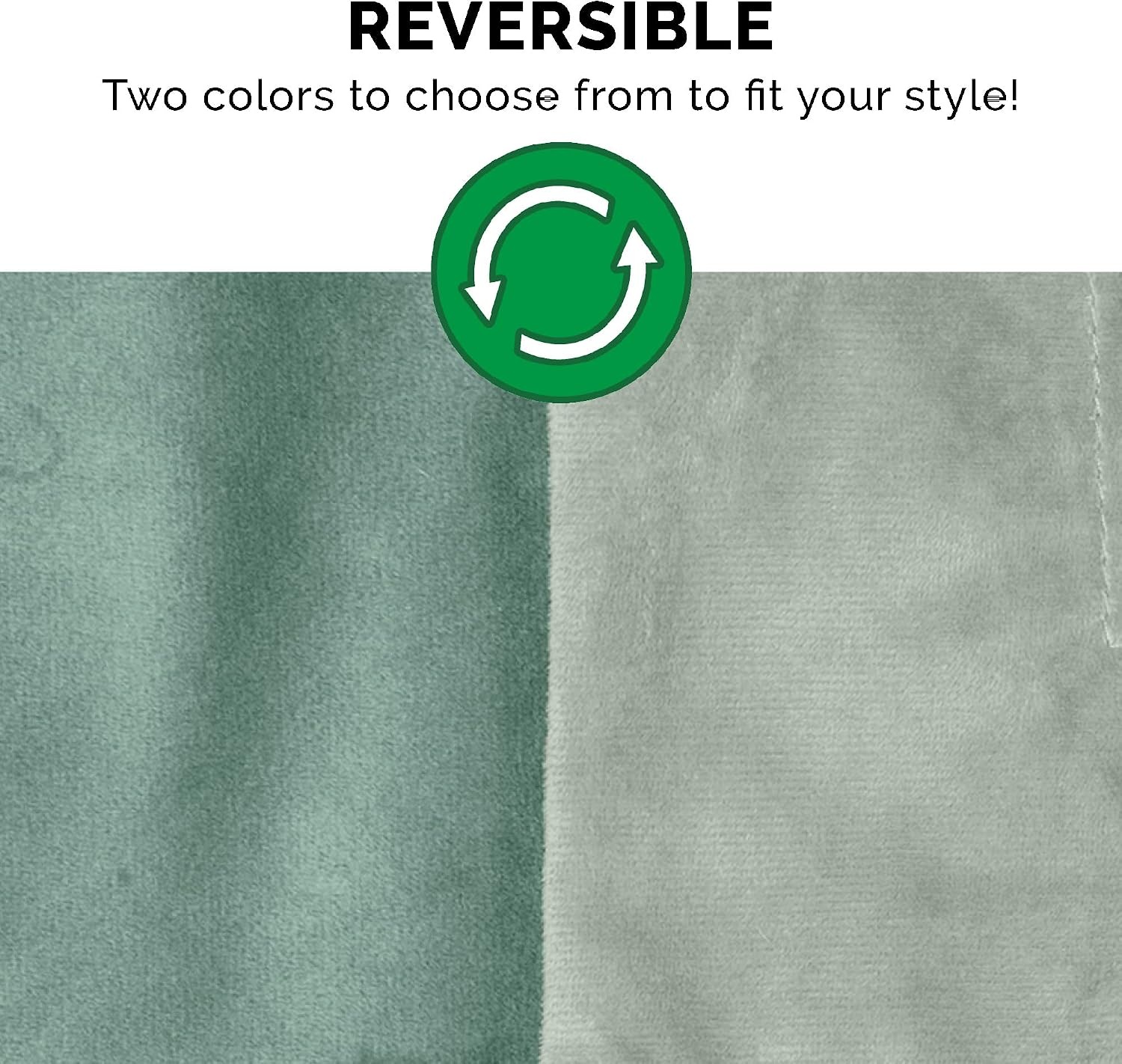 image:imageFurhaven Waterproof Throw Blanket for Dogs amp Indoor Cats Washable TwoTone Luxe Velvet Dog Blanket Celadon Green MediumCeladon Green