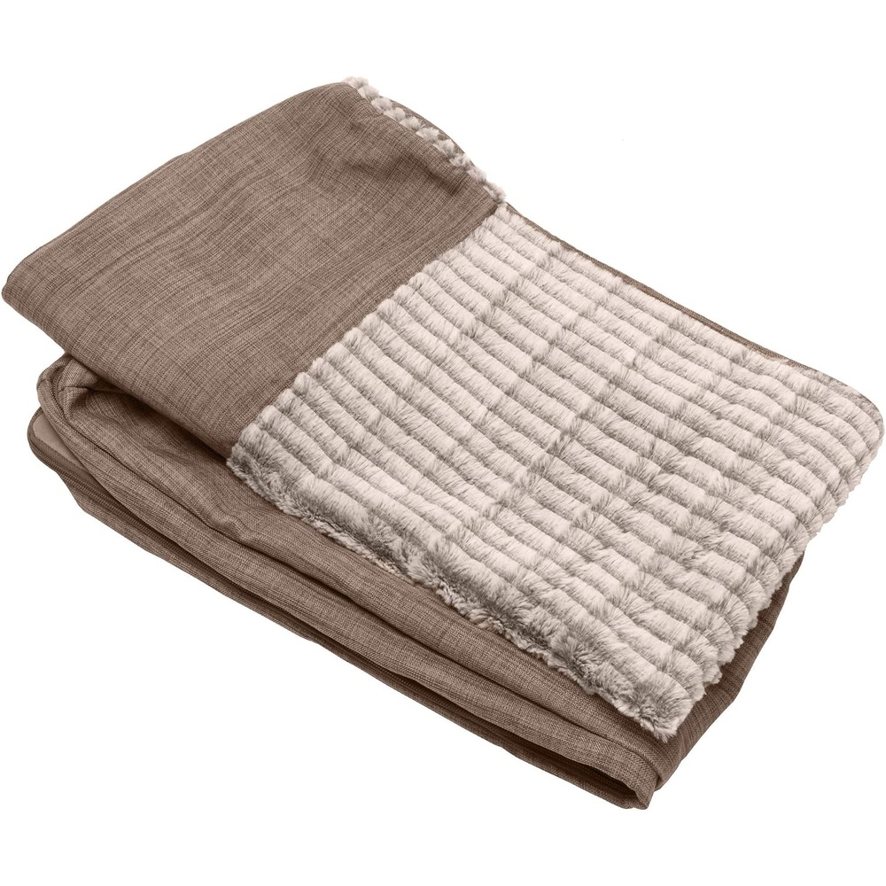 image:imageFurHaven Dog Bed Cover Replacement SofaStyle Design with Soft Breathable Fabric for Cozy Comfort Machine Washable Jumbo Plus XXL Plush amp Velvet Waves BrownstoneWoodsmoke