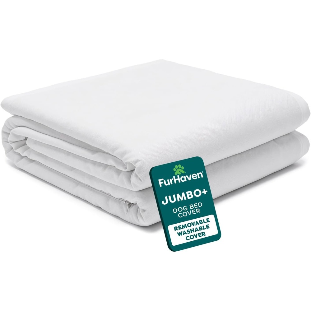 image:imageFurhaven Dog Bed Liner WaterResistant Foam Mattress Protector Cover  White Jumbo Plus