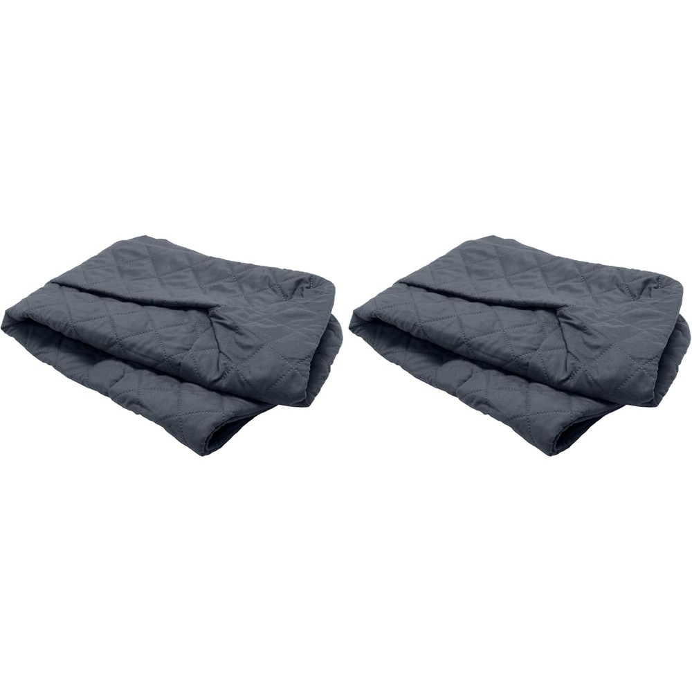 image:imageFurhaven Replacement Dog Bed Cover Quilted SofaStyle Machine Washable  Iron Gray MediumMedium Pack of 2
