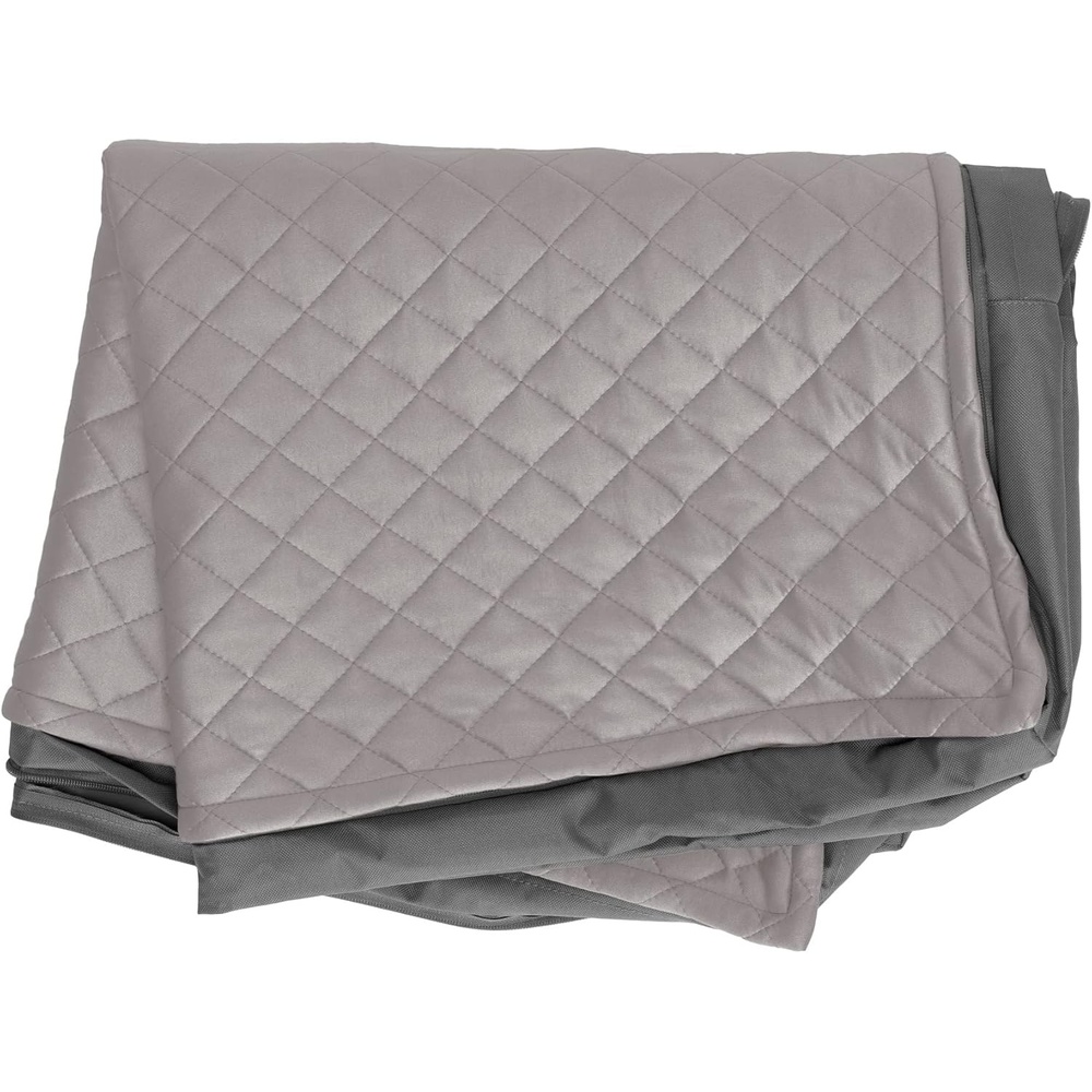 image:imageFurhaven Replacement Dog Bed Cover WaterResistant IndoorOutdoor Logo Print Oxford Polycanvas Mattress Washable Deep Lagoon Jumbo XLargeConvertible Quilt Top Gray
